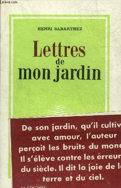 LETTRES DE MON JARDIN.