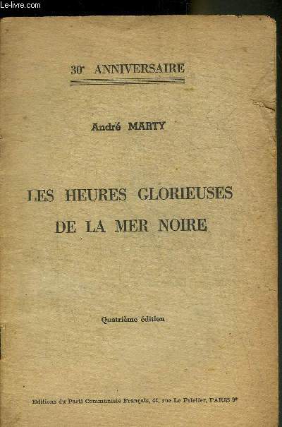 LES HEURES GLORIEUSES DE LA MER NOIRE - 4EME EDITION - 30E ANNIVERSAIRE.