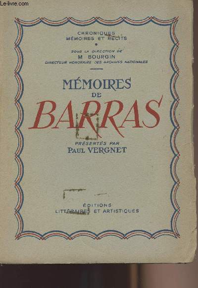 Mmoires de Barras - Collection 