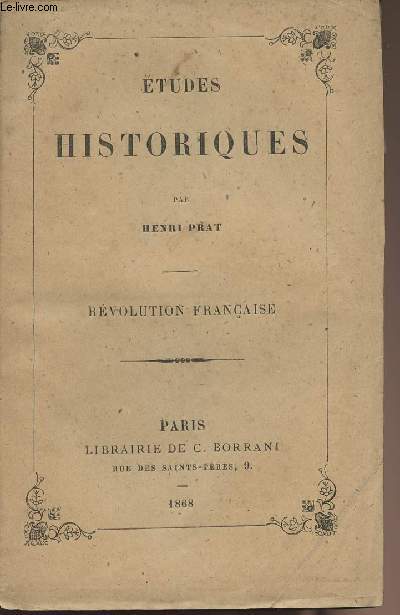 Etudes historiques - Rvolution franaise