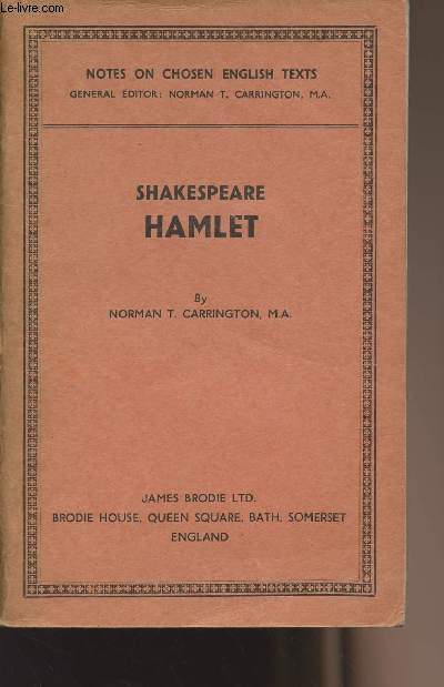 Hamlet by Norman T. Carrington, M.A.