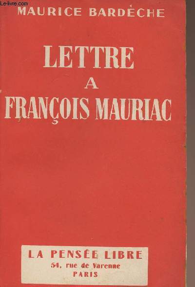 Lettres  Franois Mauriac
