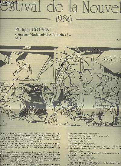 Festival de la Nouvelle - 1986 - Philippe Cousin - 