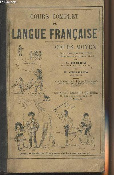 Cours complet de langue franaise - Cours moyen