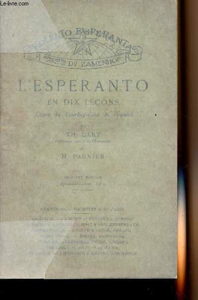 L'esperanto en dix leons (Cours du Touring-Club de France) - Kolekto Esperanta, aprobita de Do Zamenhof