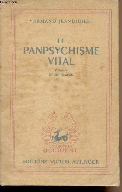Le Panpsychisme vital - collection 