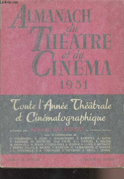 Almanach du thtre et du cinma 1951