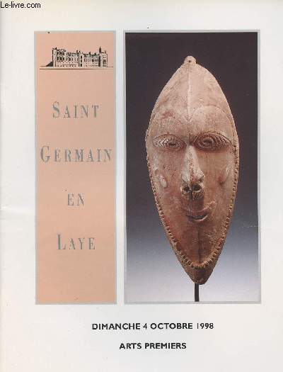 Saint Germain en Laye - Catalogue de vente aux enchres - Arts premiers - Dimanche 4 octobre 1998