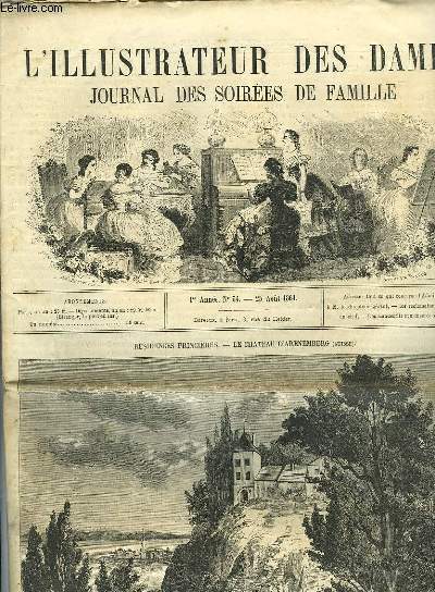 L'ILLUSTRATEUR DES DAMES - JOURNAL DES SOIREES DE FAMILLE N34 1RE ANNEE