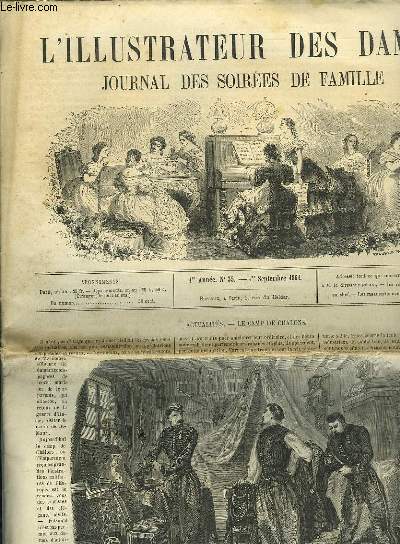L'ILLUSTRATEUR DES DAMES - JOURNAL DES SOIREES DE FAMILLE N35 1RE ANNEE