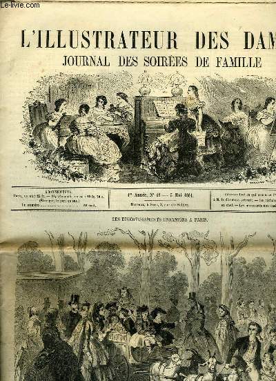 L'ILLUSTRATEUR DES DAMES - JOURNAL DES SOIREES DE FAMILLE N48 1RE ANNEE