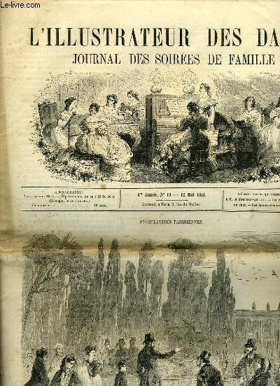 L'ILLUSTRATEUR DES DAMES - JOURNAL DES SOIREES DE FAMILLE N49 1RE ANNEE