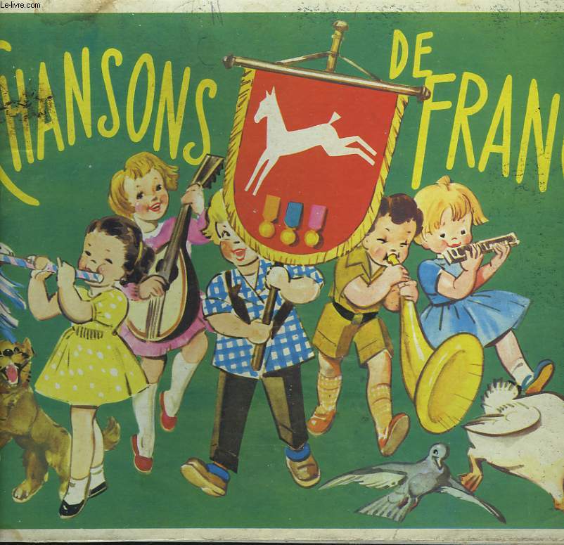 CHANSONS DE FRANCE. ALBUM D'IMAGE CHOCOLAT POULAIN.