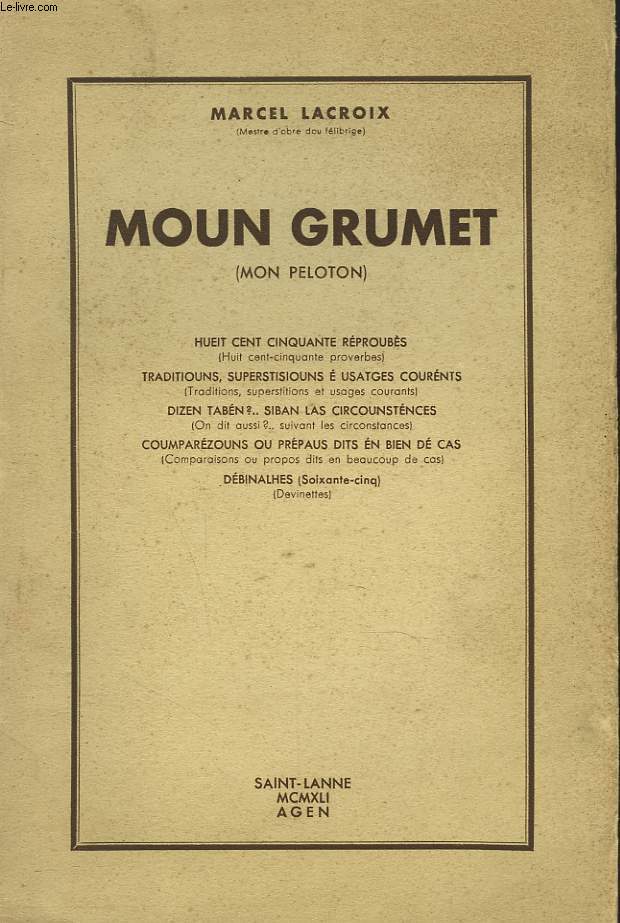 MOUN GRUMET (MON PELOTON)