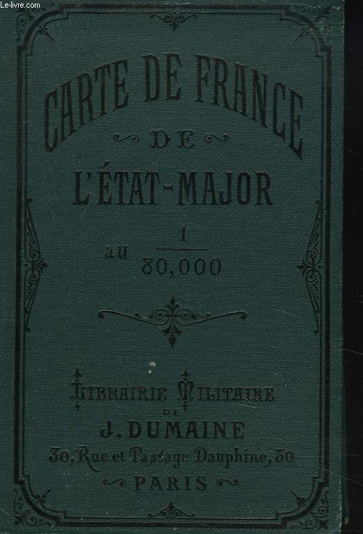 CARTE DE FRANCE D'ETAT-MAJOR AU 1/80.000. BRESSUIRE