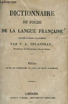 DICTIONNAIRE DE POCHE DE LA LANGUE FRANCAISE
