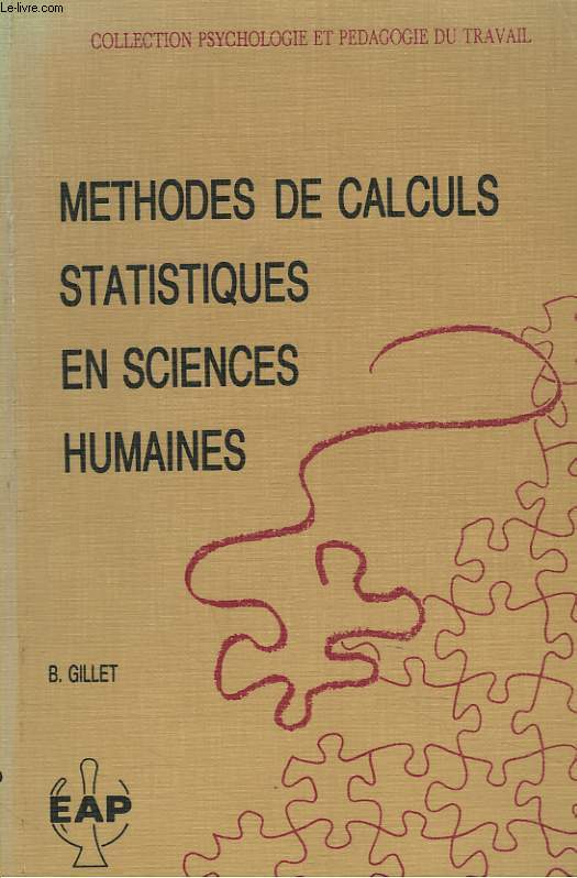 METHODES DE CALCU SCIENTIFIQUE EN SCIENCES HUMAINES