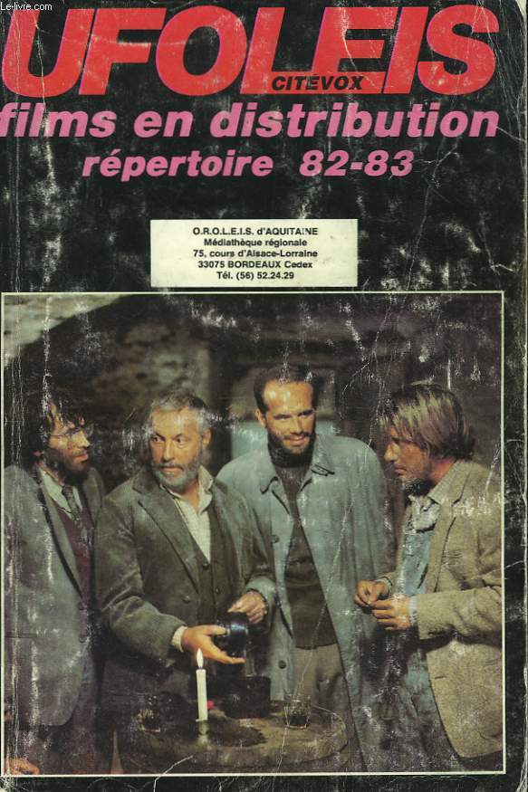 UFOLEIS. CITEVOX. FILMS EN DISTRIBUTION. REPERTOIRE 82-83.