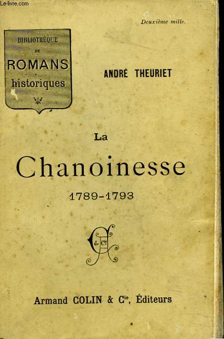 LA CHANOINESSE 1789-1793.