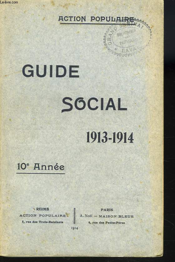 GUIDE SOCIAL 1913-1914.
