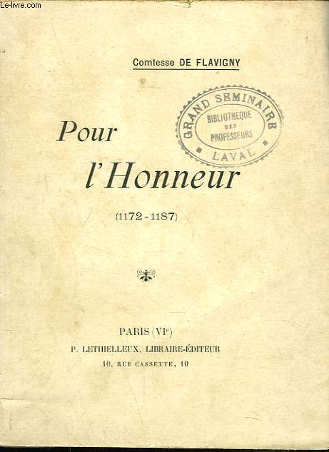 POUR L'HONNEUR (1172-1187)