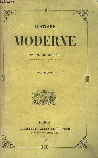 HISTOIRE MODERNE. TOME SECOND.