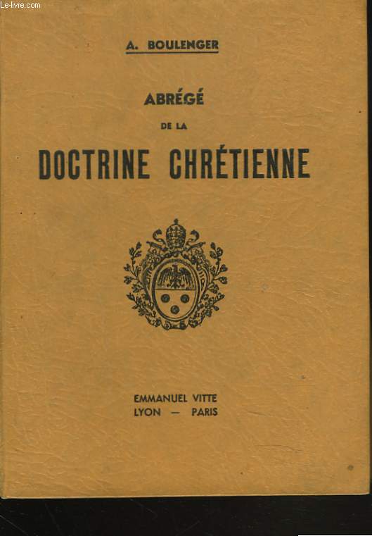 AGREGE DE LA DOCTRINE CHRETIENNE. COURS MOYEN.
