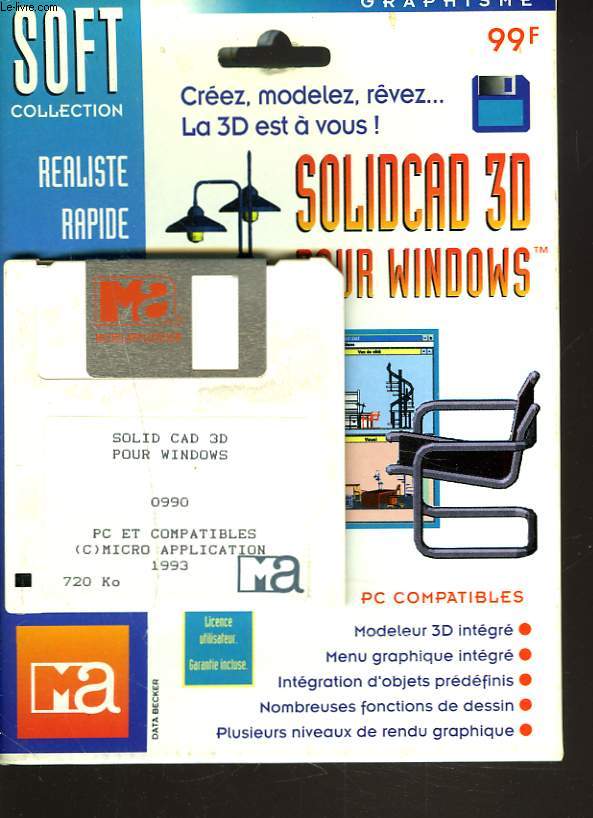 SOLICAD 3D POUR WINDOWS. GRAPHISME SOFT COLLECTION