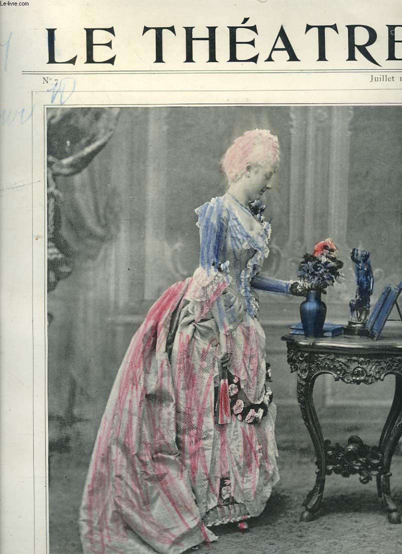 LE THEATRE. REVUE N7, JUILLET 1898. Mlle LUDWIG de LA COM. FR. par JULES CLARETIE/ 
