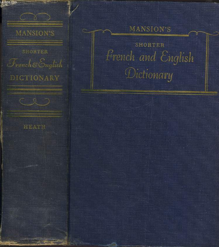 MANSION'S SHORTER FRENCH AND ENGLISH DICTIONARY.