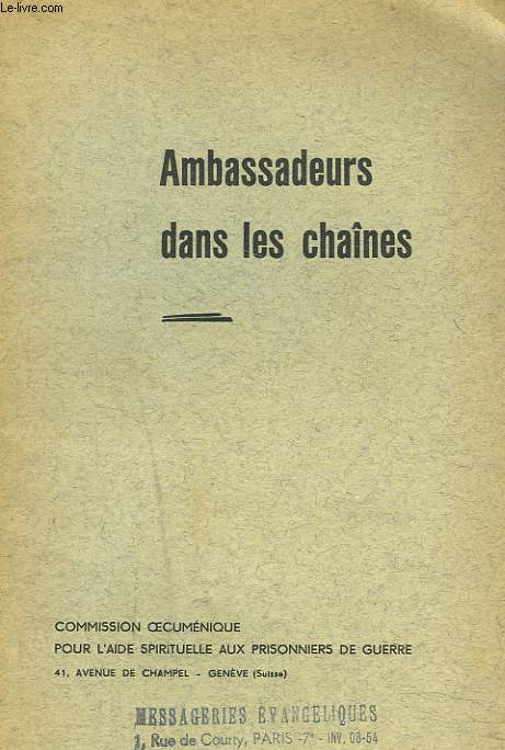 AMBASSADEURS DANS LES CHAINES