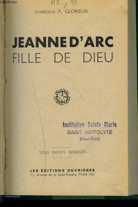 JEANNE D'ARC, FILLE DE DIEU