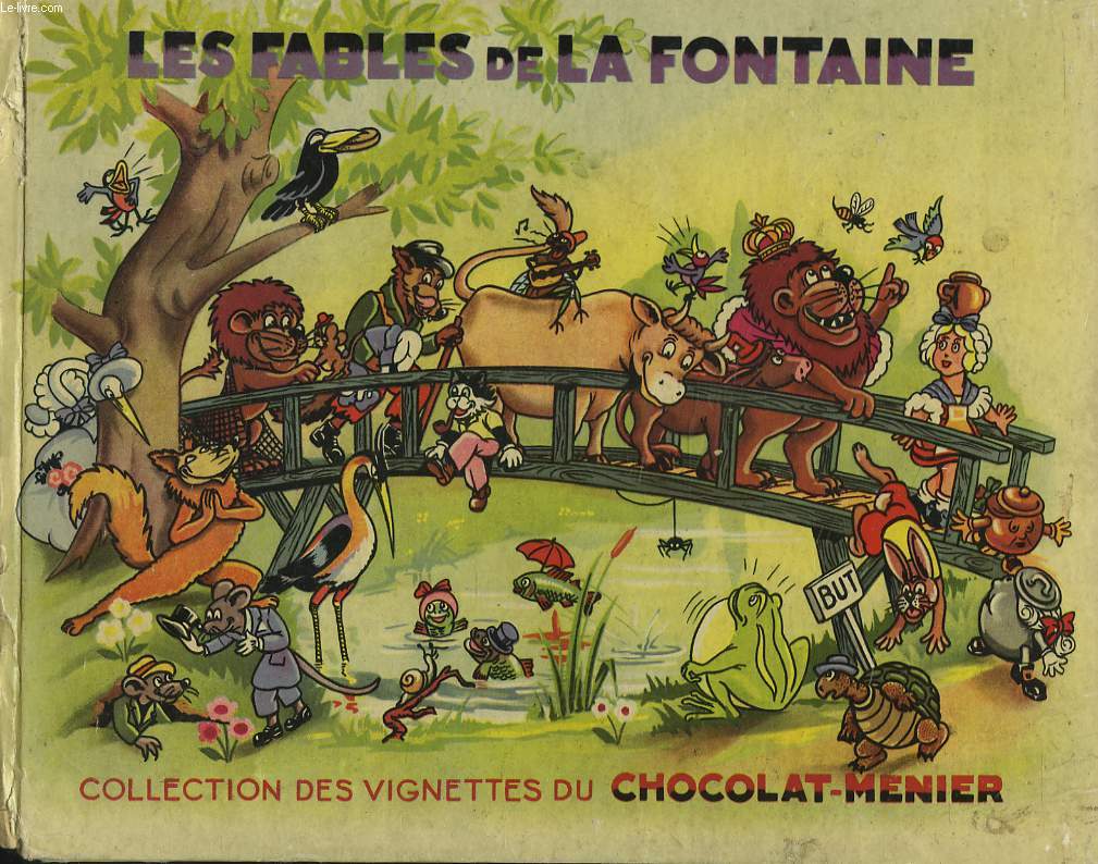 LES FABLES DE LA FONTAINE. COLLECTION DES VIGNETTES DU CHOCOLAT-MENIER