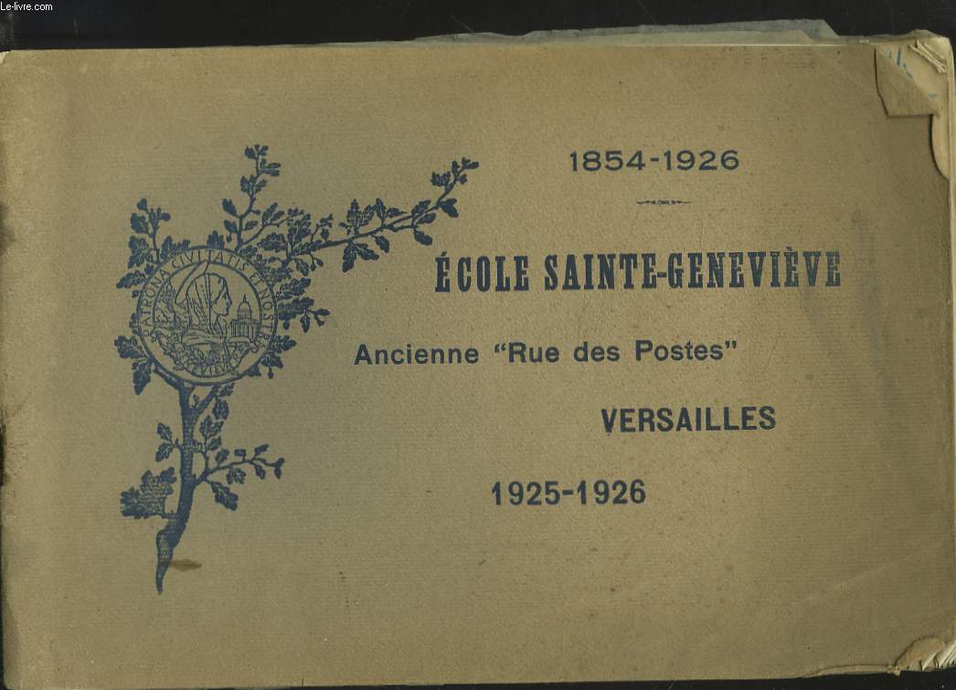 1854-1926. ECOLE SAINTE-GENEVIEVE, VERSAILLES.