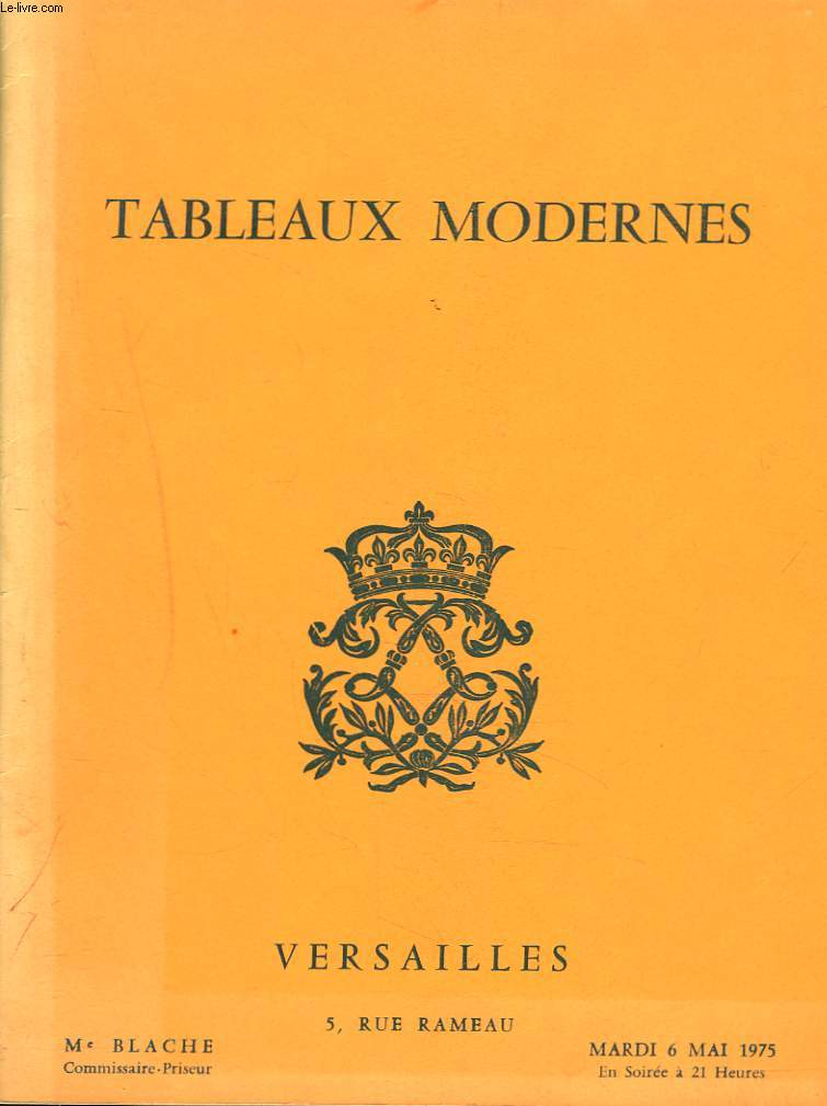 IMPORTANTS TABLEAUX MODERNES. VENTE DU 6 MAI 1975.