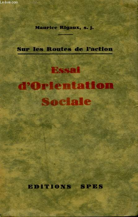 ESSAI D'ORIENTATION SOCIALE