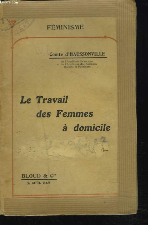 LE TRAVAIL DES FEMMES A DOMICILE.