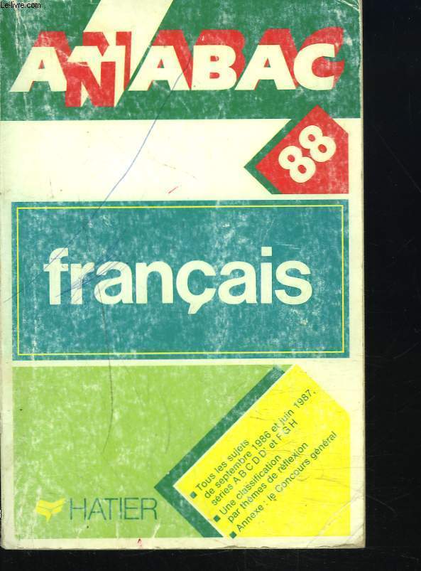 ANABAC 1988. FRANCAIS.