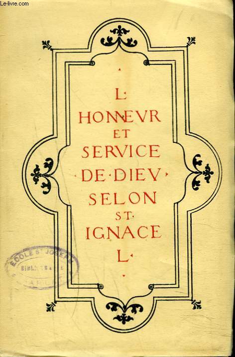 L'HONNEUR ET SERVICE DE DIEU.