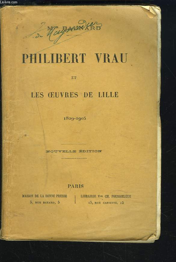 PHILIBERT VRAU ET LES OEUVRES DE LILLE. 1829-1905.