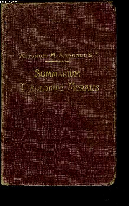 SUMMARIUM THEOLOGIAE MORALIS. Ad recentem codicem iuris canonici accommodatum.