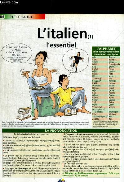 L ITALIEN L ESSENTIEL - PETIT GUIDE N 105