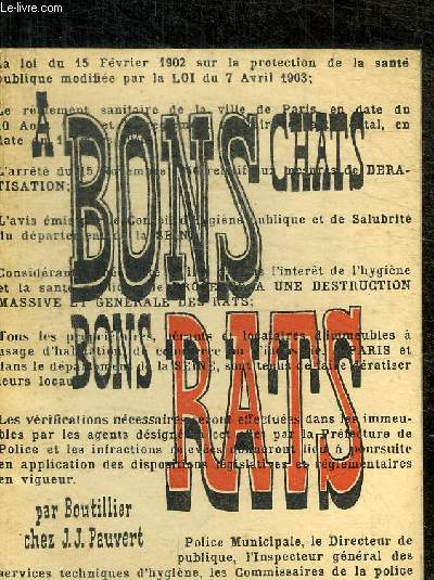 A BONS CHATS BONS RATS
