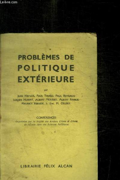 PROBLEMES DE POLITIQUE EXTERIEURE