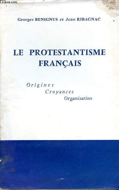 Le protestantisme franais : origines, croyances, organisation