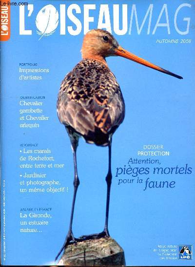 L'oiseau Mag Automne 2008 N92 Juillet-Aot-Septembre. Sommaire: L'automne, balade en france, chevalier gambette et chevalier arlequin...