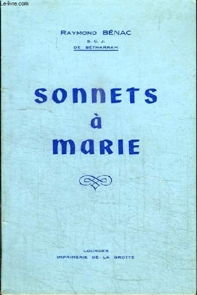 SONNETS A MARIE