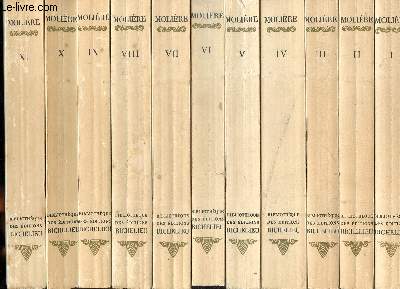 Oeuvres compltes de Molire en 11 tomes Bibliothque des ditions Richelieu Directeur littraire Groos Ren