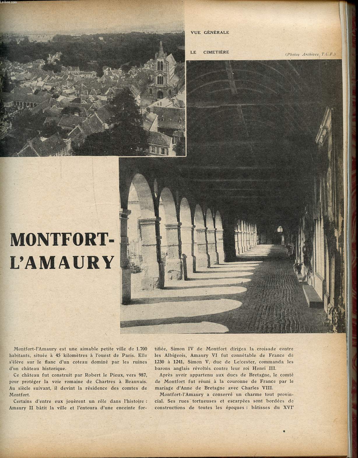 Revue du personnel de la C.P.D.E. 10 anne N 8 Ocotbre 1938 Sommaire: Montfort-L'Amaury; La marine franaise d'aprs guerre; Les carrires de l'arme et de la marine...