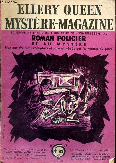 Ellery Queen mystre magazine N 82 Sommaire: La crinire du lion; Le nom sur la fentre; Le facteur imprvu; Le juge corrobore...